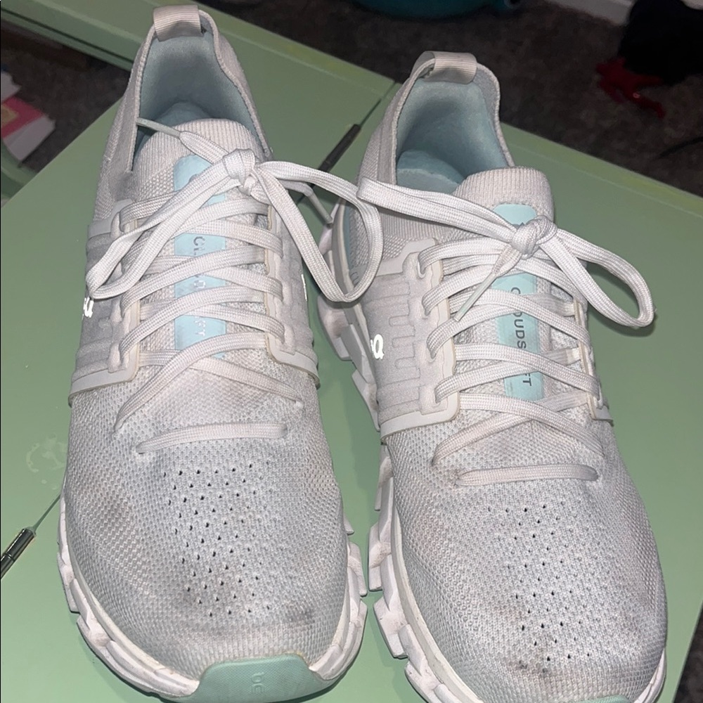 White Women's Athletic Sneakers - Lightweight Comfort